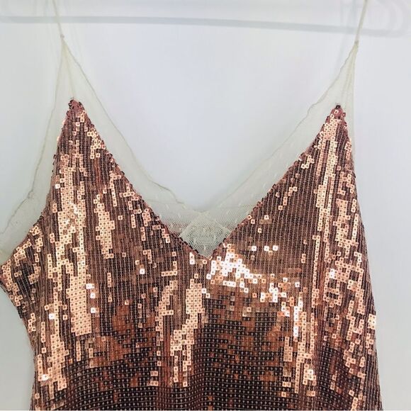 Intimately Free People Rose Gold Sequin Party Tank - Picture 5 of 11